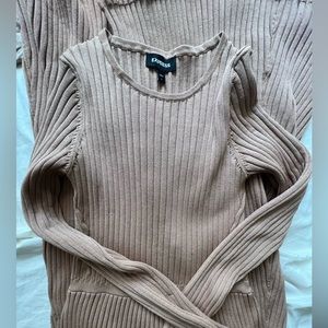 Express crinkled long knit maxi dress